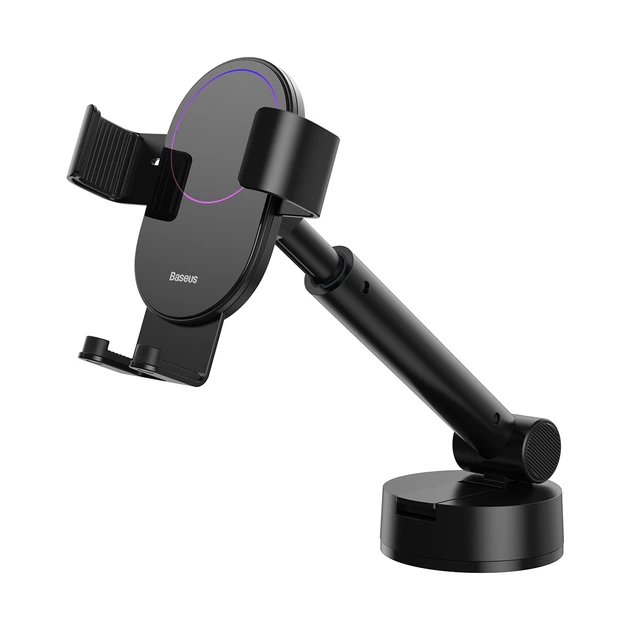 Uchwyt samochodowy Baseus Gravity Simplism z przyssawką Black (SUYL-JY01) (955555910380474) - Outlet - obraz 12