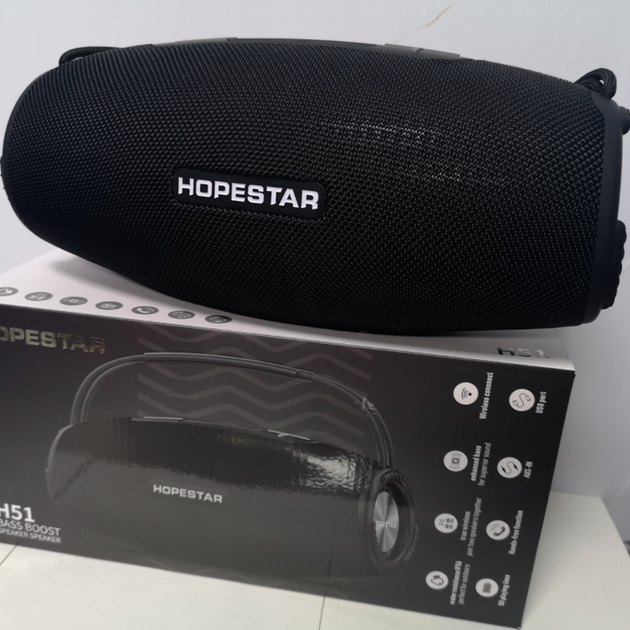 Портативная беспроводная Bluetooth колонка Hopestar H51 Black (H51B) - Фото 6 Портативная беспроводная Bluetooth колонка Hopestar H51 Black (H51B) - изображение 6