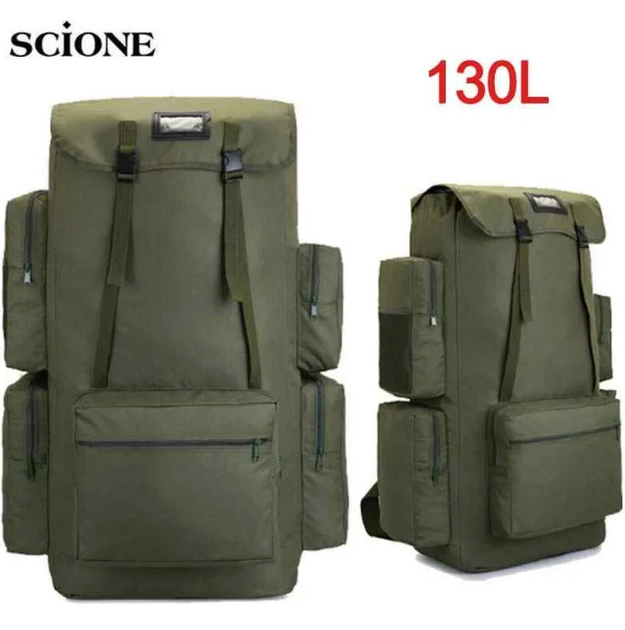Рюкзак туристический из водоотталкивающей ткани HLV xs 130 л Green - изображение 4