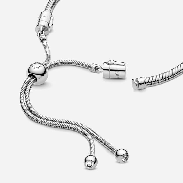 Серебряный браслет Pandora Moments 597125CZ-2 23 Серебристый (ФР-00009353) - Фото 4 Серебряный браслет Pandora Moments 597125CZ-2 23 Серебристый (ФР-00009353) - изображение 4