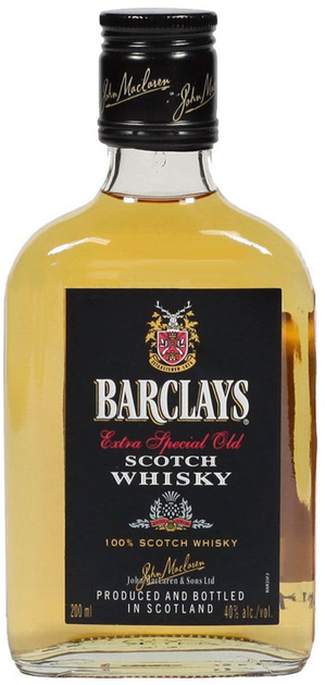Виски Barclays Blended 3 года выдержки 0.2 л 40% (5038342192263) – фото ...