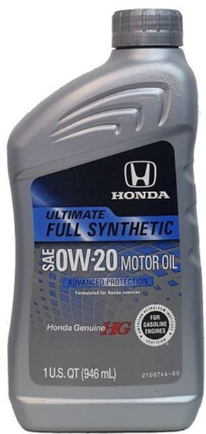 Моторное масло Honda HG Ultimate 0W-20 0.946 л (087989137) – фото .