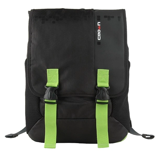 Рюкзак для ноутбука CROWN BPH-3315BG (Harmony Series) black and green 15,6" - изображение 2