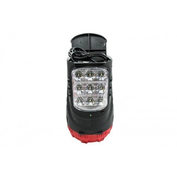 Ручной фонарь-прожектор WimpeX WX-2827 светодиодный аккумуляторный 6000mAh 3W+9LED 3 режима Черный - Фото 6 Ручной фонарь-прожектор WimpeX WX-2827 светодиодный аккумуляторный 6000mAh 3W+9LED 3 режима Черный - изображение 6