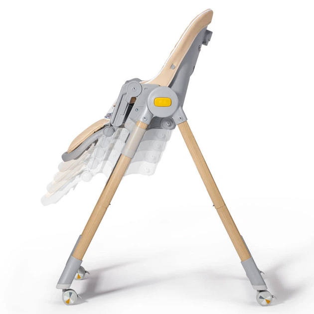 Стульчик для кормления 2в1 Kinderkraft LASTREE Wood Beige - Фото 6 Стульчик для кормления 2в1 Kinderkraft LASTREE Wood Beige - изображение 6