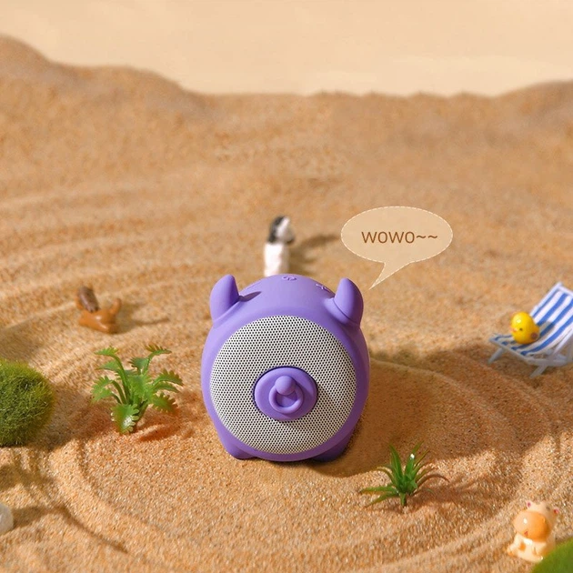 Портативная колонка Baseus Q Chinese Zodiac Wireless Cow E06 Purple (NGE06-05) - изображение 3