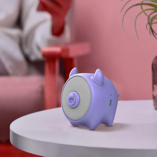 Портативная колонка Baseus Q Chinese Zodiac Wireless Cow E06 Purple (NGE06-05) - изображение 5