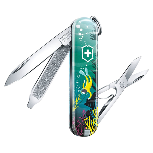 Складной нож Victorinox Classic LE "Deep Dive" 5,8 см 0.6223.L2006 - изображение 2