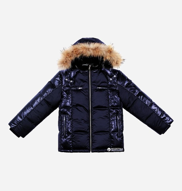 Куртка зимняя пуховая Baby Line Z79-15 146 см Темно-синяя (ROZ6400137847) 