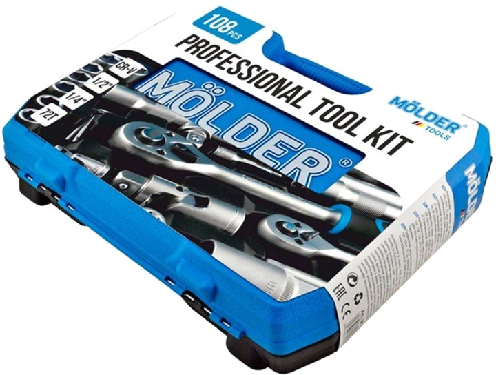 Професійний набір інструментів у кейсі Molder 1/2