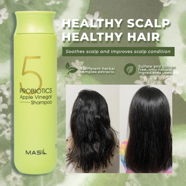 Шампунь MASIL 5 Probiotics Apple Vinegar Shampoo для чувствительной кожи и восстановления pH-баланса, 160 мл - изображение 4