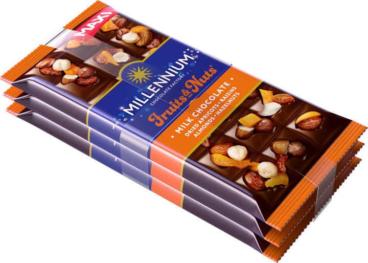 Набор Шоколад Millennium Fruits & Nuts 3 х 140 г (305112503) – купить в ...