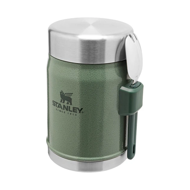 Термос пищевой Stanley Legendary Classic Hammertone Green 0.4 л (6939236373203) - Фото 3 Термос пищевой Stanley Legendary Classic Hammertone Green 0.4 л (6939236373203) - изображение 3
