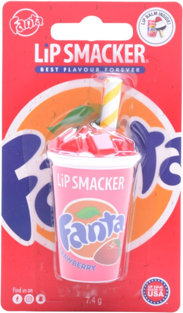 Акція на Бальзам для губ Lip Smacker Fanta Strawberry 7.4 г від Rozetka