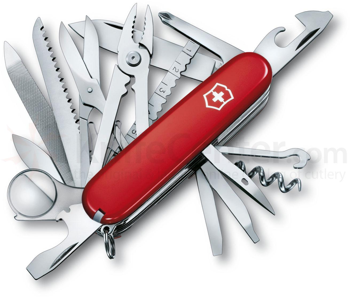 Ніж складний, мультитул Victorinox Swisschamp (91 мм, 33 функції) Червоний - зображення 1