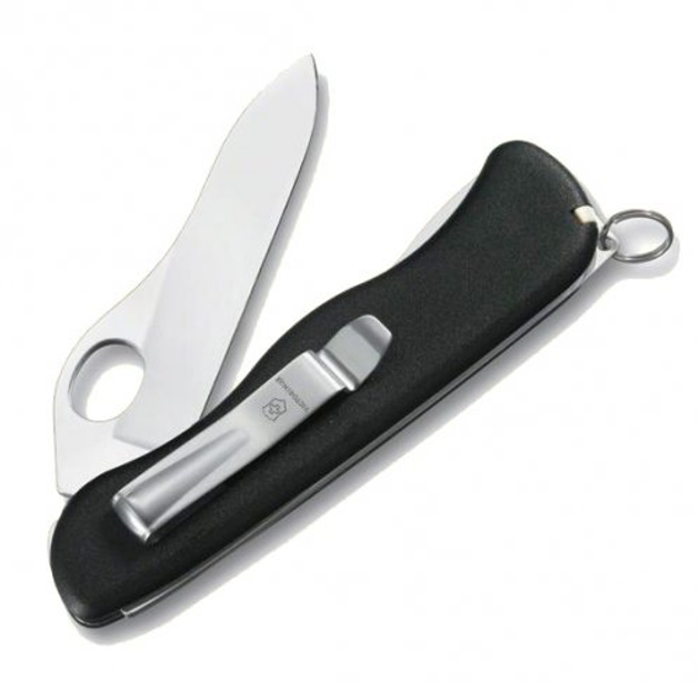 Нож Victorinox Sentinel One Hand belt-clip Черный - изображение 2