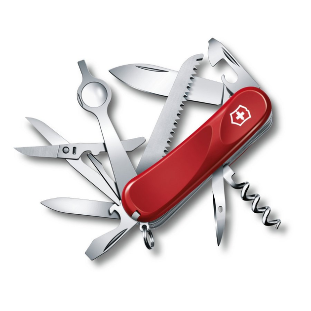 Ніж складаний Victorinox Delemont Evolution 23 Червоний - зображення 1