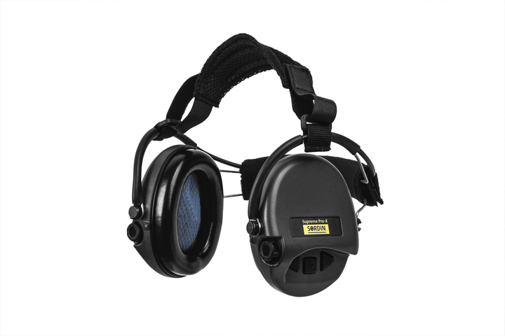 Активні навушники Sordin Supreme Pro X з заднім тримачем Чорний - зображення 1
