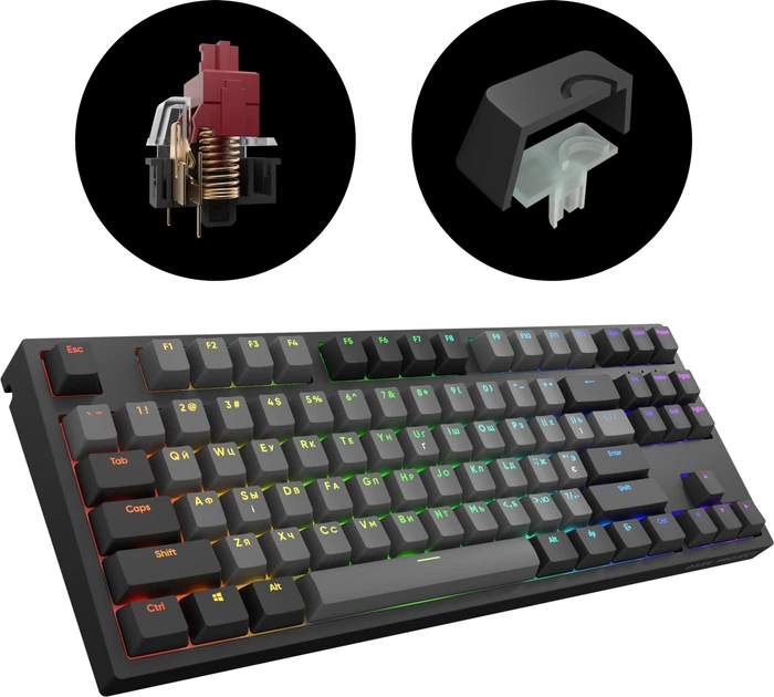 Клавиатура проводная Dark Project Pro KD87A PBT Gateron Red 2.0
