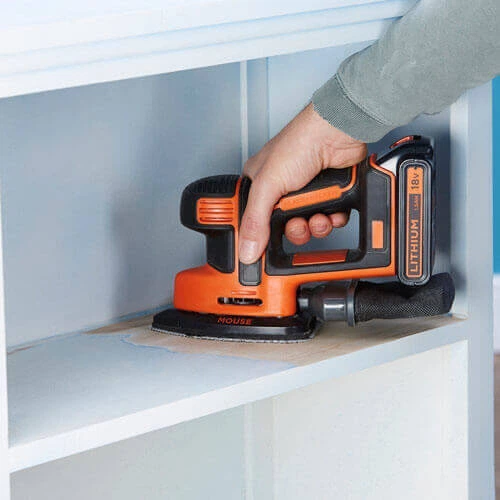 Вібраційна акумуляторна шліфмашина Black+Decker 18 В без акумулятора та зарядного пристрою (BDCDS18N) - зображення 2