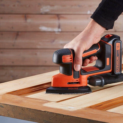 Вібраційна акумуляторна шліфмашина Black+Decker 18 В без акумулятора та зарядного пристрою (BDCDS18N) - зображення 4