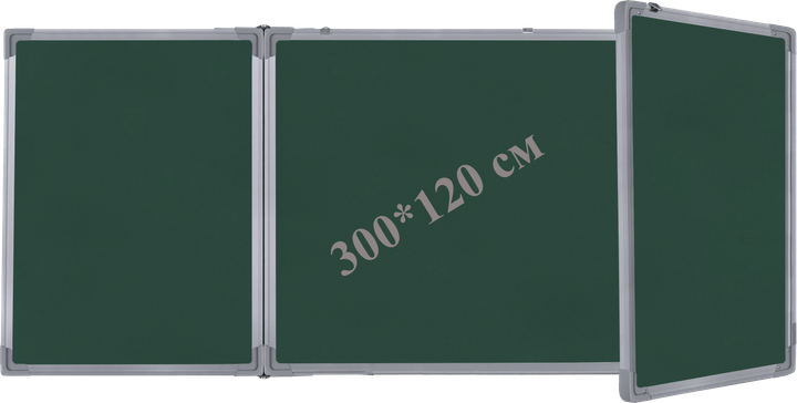 5-ти поверхова шкільна дошка магнітна для крейди 300*120 см iBoard iB120x300G-5 - Фото 1 5-ти поверхова шкільна дошка магнітна для крейди 300*120 см iBoard iB120x300G-5 - зображення 1