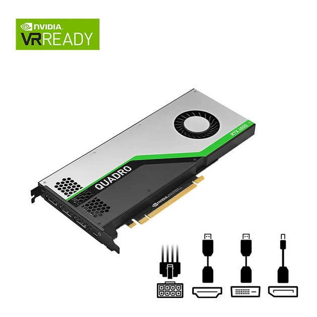 Видеокарта PNY NVIDIA Quadro RTX 4000 8GB (VCQRTX4000-BSP) Б/У