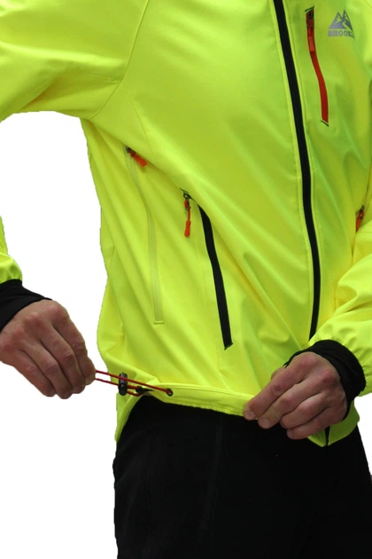 Мужская спортивная ветровка Brooklet softshell водозащитная софтшел ветрозащитная куртка с эргономичным капюшоном для трекинга велосипеда и активного отдыха желтый - 1140782-5 - M - изображение 3