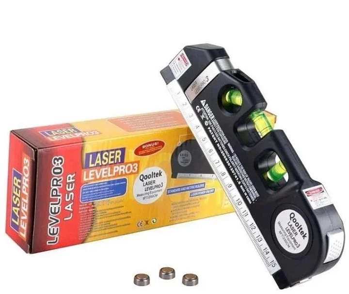 Лазерний рівень Нівелір Fixit Laser Level Pro 3 з вбудованою рулеткою та рівнем (616003) - зображення 7