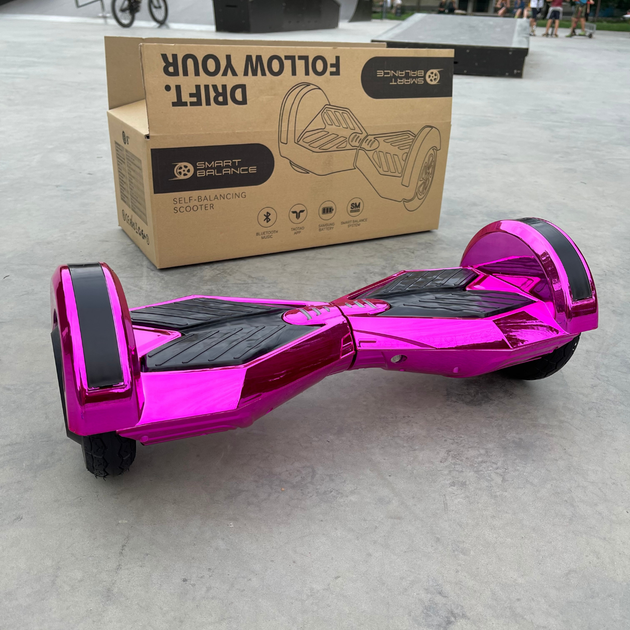 Гироборд Smart Balance 8" PRO 2021 Малиновый хром - изображение 3