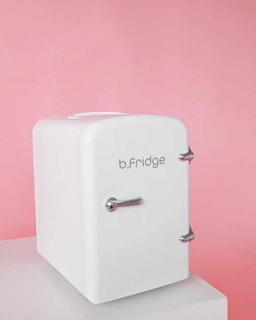 Холодильник для косметики B.FRIDGE с ретро ручкой 4 литра белый - изображение 1