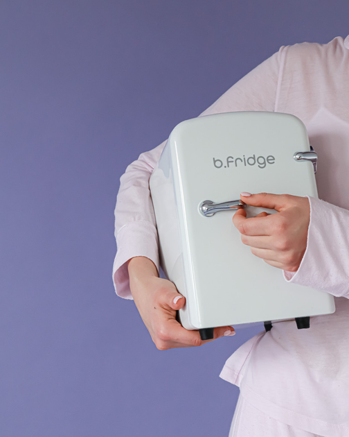 Холодильник для косметики B.FRIDGE з ретро ручкою 4 літри білий – фото ...
