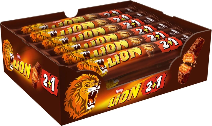 Акция на Упаковка батончиків Lion Кінг 2+1 90 г х 24 шт от Rozetka