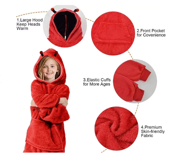 Худи - игрушка для детей Huggle Pets Hoodie толстовка с капюшоном Божья Коровка - изображение 2