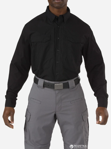 Рубашка тактическая 5.11 Tactical Stryke Long Sleeve Shirt 72399 XS Black (2000980398140) - изображение 1