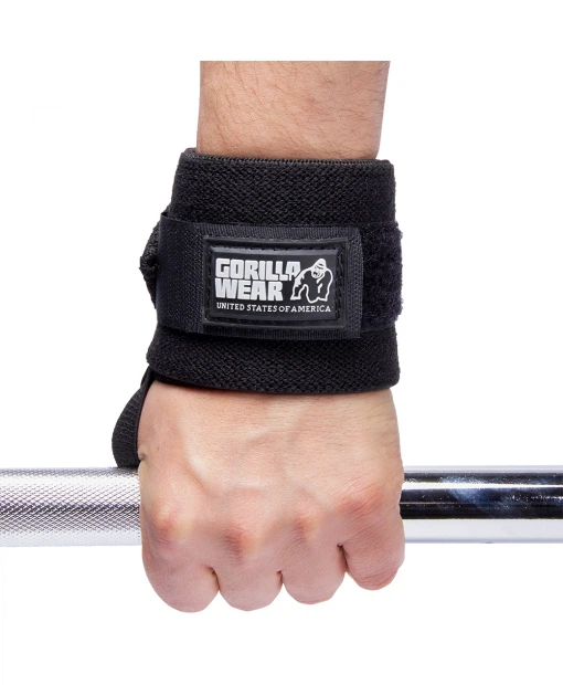 Кистьові бинти Gorilla Wear Wrist Wraps BASIC one size Чорні (9910690100) - Фото 6 Кистьові бинти Gorilla Wear Wrist Wraps BASIC one size Чорні (9910690100) - зображення 6