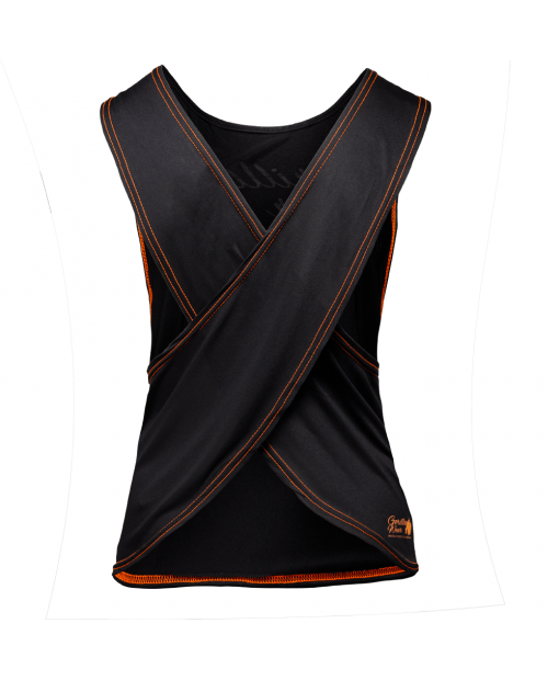 Майка Gorilla Wear Odessa Cross Back Tank Top L Черная/Неоново-оранжевая (9110392503) - Фото 2 Майка Gorilla Wear Odessa Cross Back Tank Top L Черная/Неоново-оранжевая (9110392503) - изображение 2