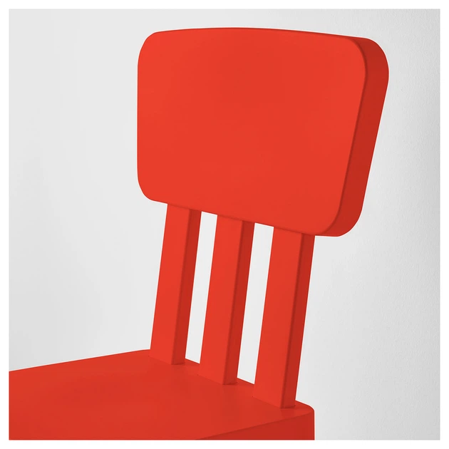 Дитячий стілець MAMMUT IKEA 403.653.66 червоний - Фото 6 Дитячий стілець MAMMUT IKEA 403.653.66 червоний - зображення 6