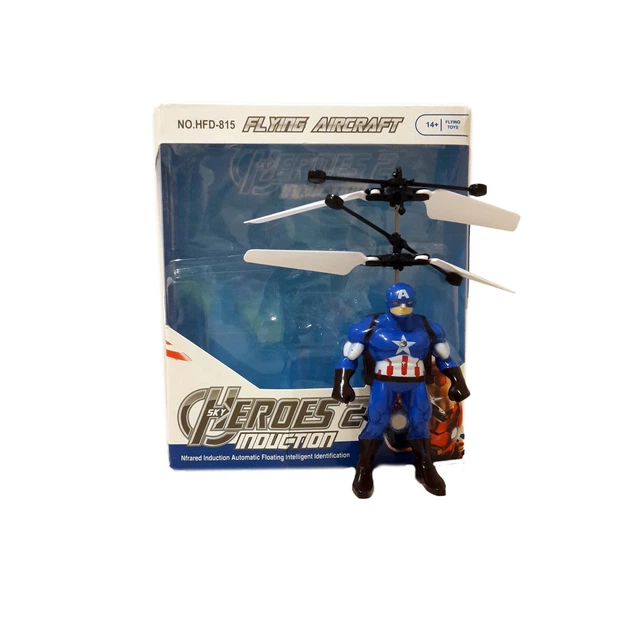 Интерактивная летающая игрушка Супер Герой Heroes 2 Avengers Капитан Америка Captain America LED Марвел - изображение 4