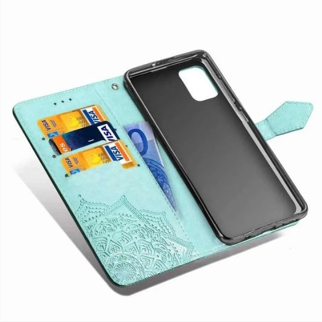 Чехол Vintage для Samsung Galaxy A31 2020 / A315F книжка с визитницей Бирюзовый Без Бренда - изображение 2
