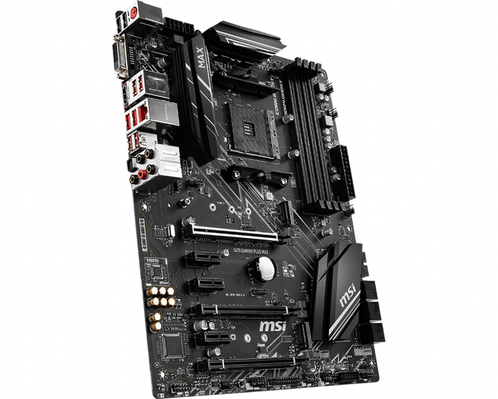 Материнська плата MSI X470 Gaming Plus MAX AM4 DDR4 (X470 GAMING PLUS) Refurbished - Фото 3 Материнська плата MSI X470 Gaming Plus MAX AM4 DDR4 (X470 GAMING PLUS) Refurbished - зображення 3