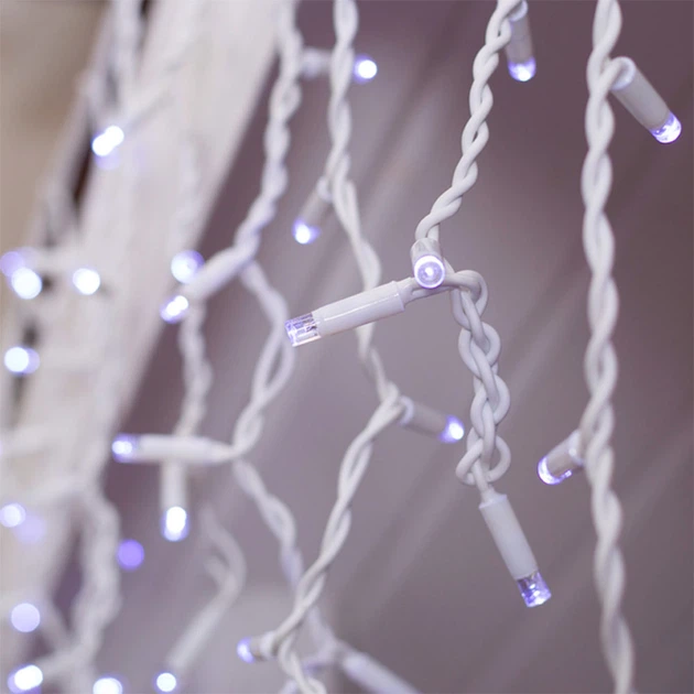 Світлодіодна вулична гірлянда ColorWay Бахрома 192 LED (IP44) 6 м x 0.6 м Холодний білий (CW-GOF-192L66VCW) - зображення 9