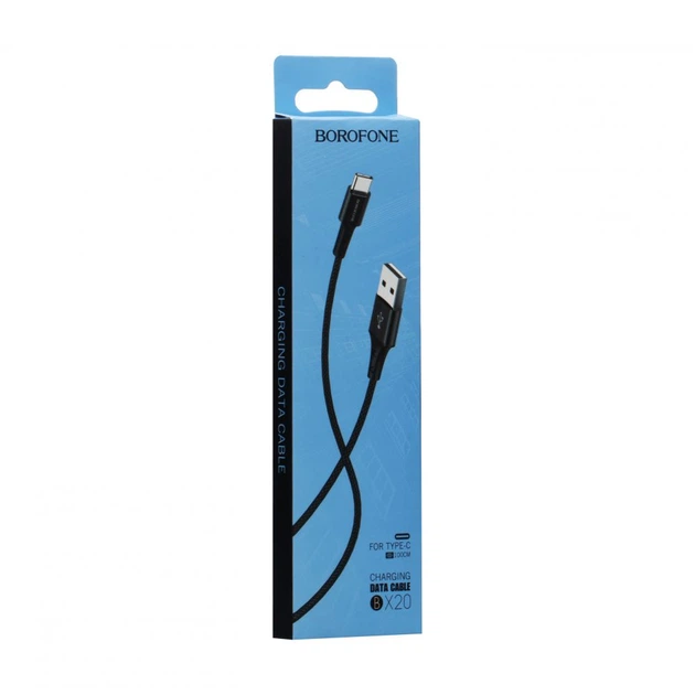 USB Borofone BX20 Type-C Цвет Чёрный - Фото 2 USB Borofone BX20 Type-C Цвет Чёрный - изображение 2
