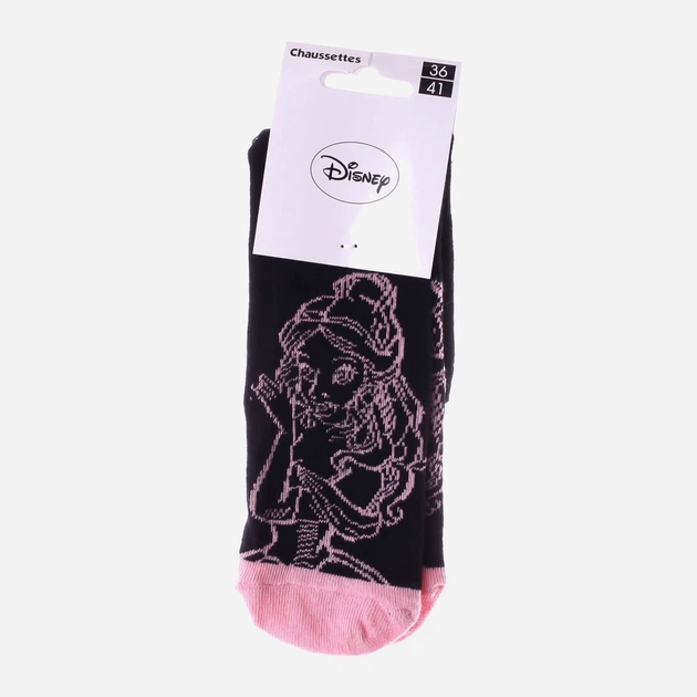 Носки Disney Princess 13892320-5 36-41 Черно-розовые (3349610000589) - изображение 2