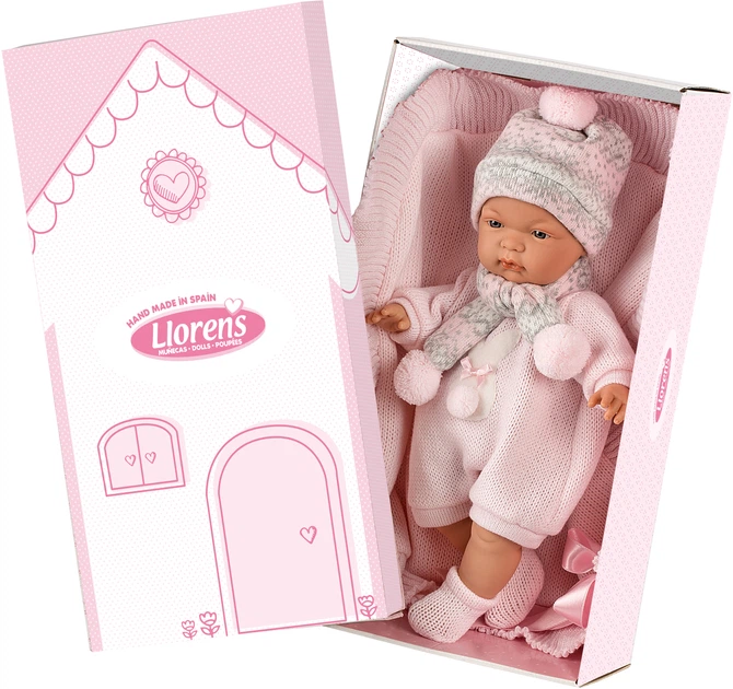 Lalka Llorens Joelle con toquilla płacząca  38 cm (8426265389384) - obraz 3