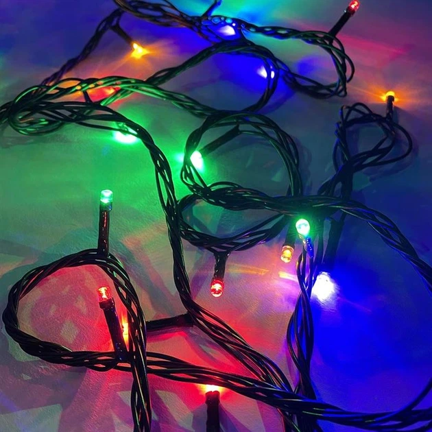 Светодиодная гирлянда ColorWay (CW-G-100L10VMC) 100LED, 10м, 8 функций, разноцветная, 220V - изображение 5