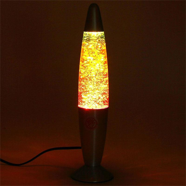 Восковая лава лампа Lava Lampe с блестками, с подсветкой, от сети (34 ...