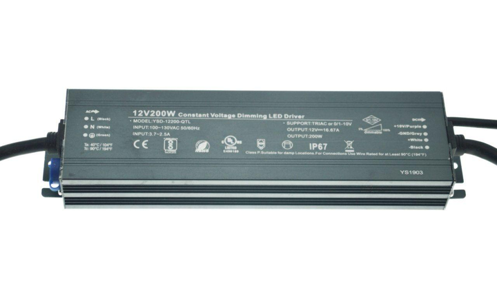 Блок питания импульсный PROLUM Slim 200W 12V (IP67, 16,7А) Series "WPS" 223013 - изображение 1