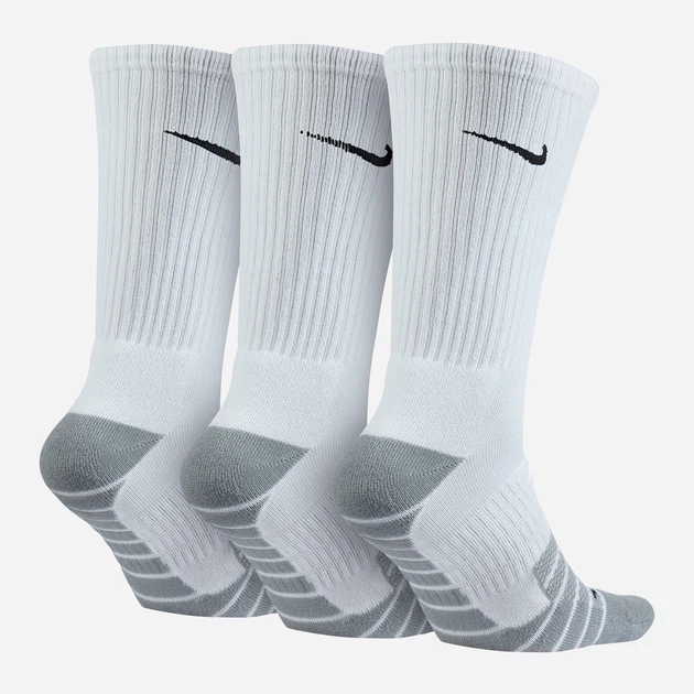 Набор мужских носков Nike U Nk Evry Max Cush Crew SX5547-100 38-42 3 пары Белый (91206413350) - изображение 2