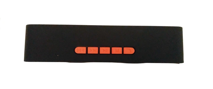 Портативная беспроводная Bluetooth колонка MegaBass SC-211 на аккумуляторе FM радио Черно-оранжевый - изображение 2
